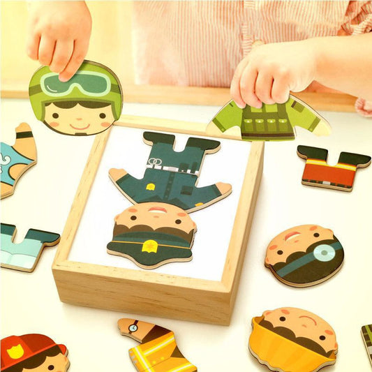 Wooden Children's Dress Up Puzzle