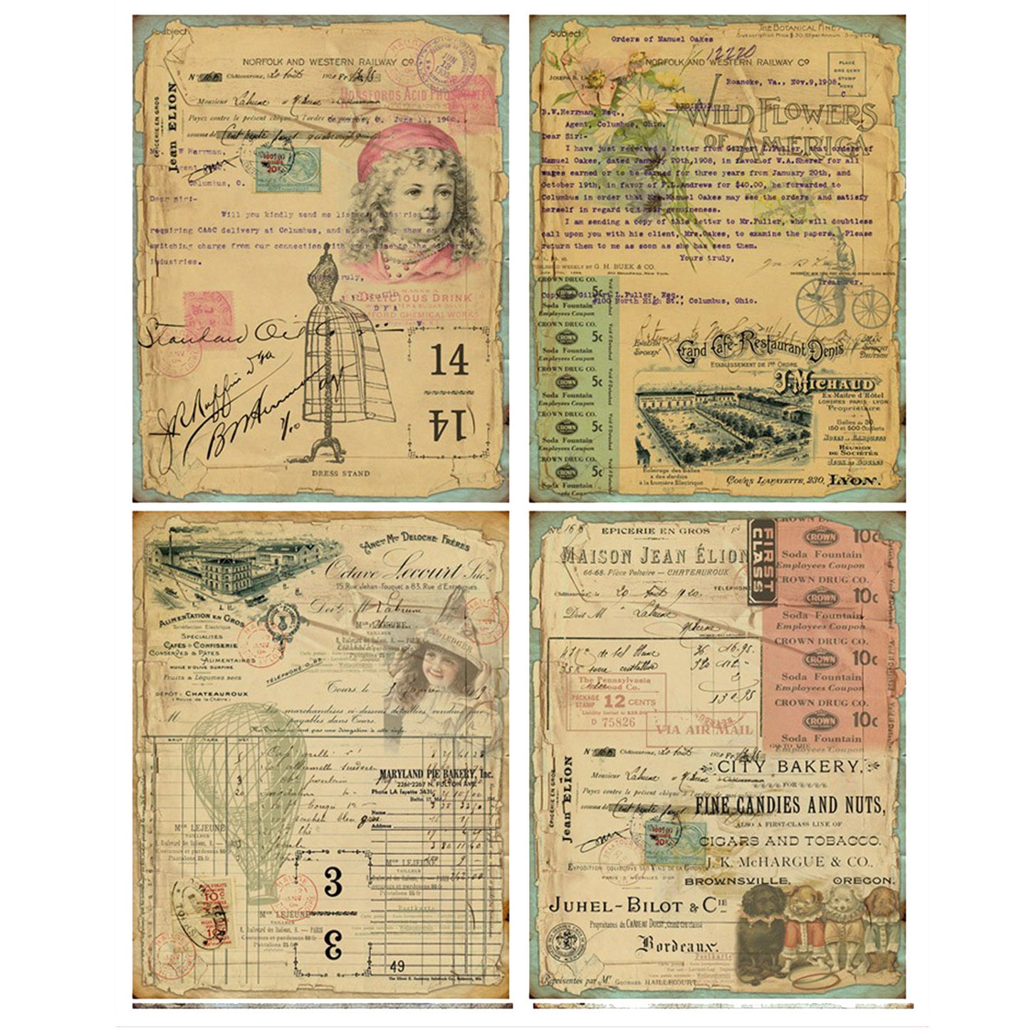 Retro Style Journal Stickers