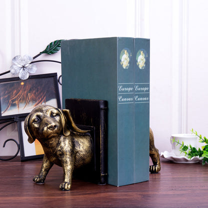 Dog Shaped Bookend Home Décor