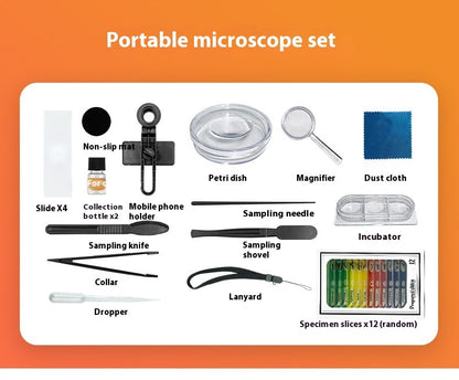 Children's Microscope Portable Scientific Experiment Set