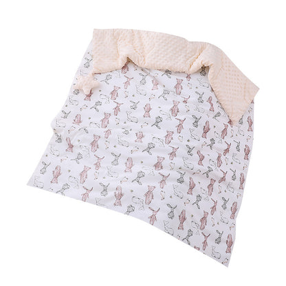 Baby Beanie Thickened Comforter Blanket on a white background