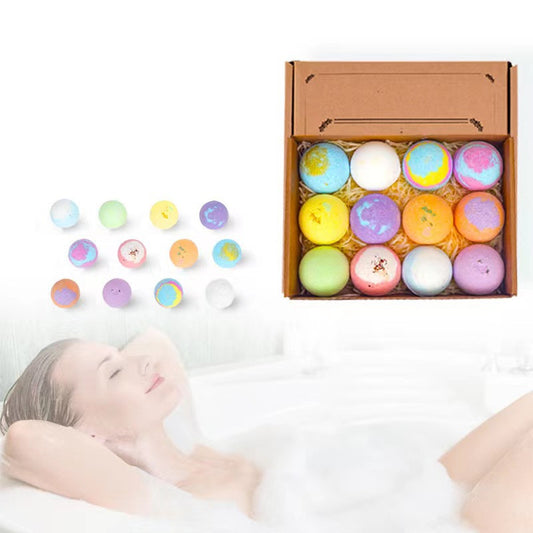 Bath Exfoliating Bath Salt Set with a woman in a bath