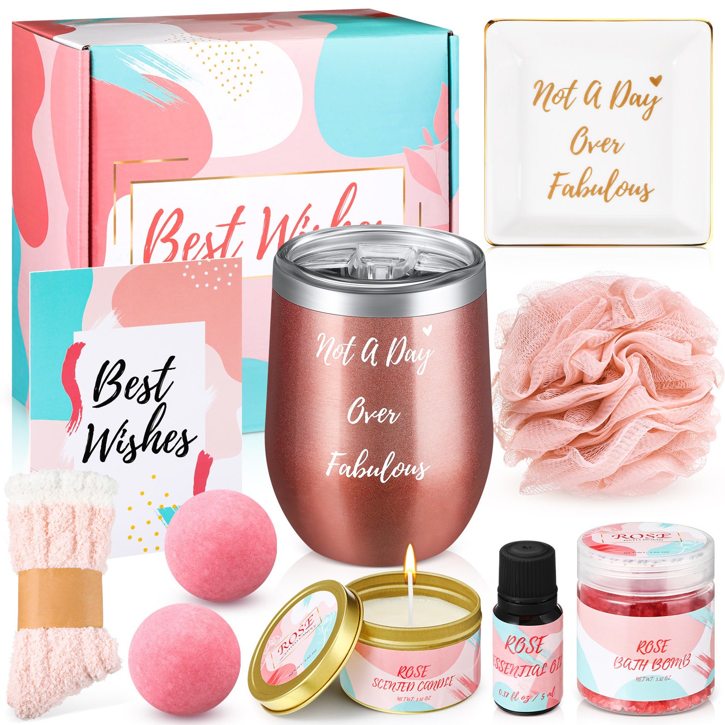 Bath Salt Explosion Gift Sets with all products displayed close up