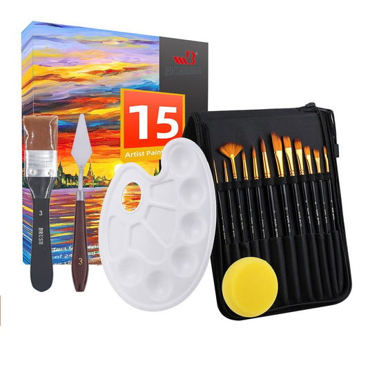 Black Canvas Bag With Scraper Brush Art Supplies Set with products displayed
