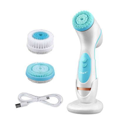 3-in-1 Multifunctional Silicone Face Neck Eye Skin Massager Facial Cleanser
