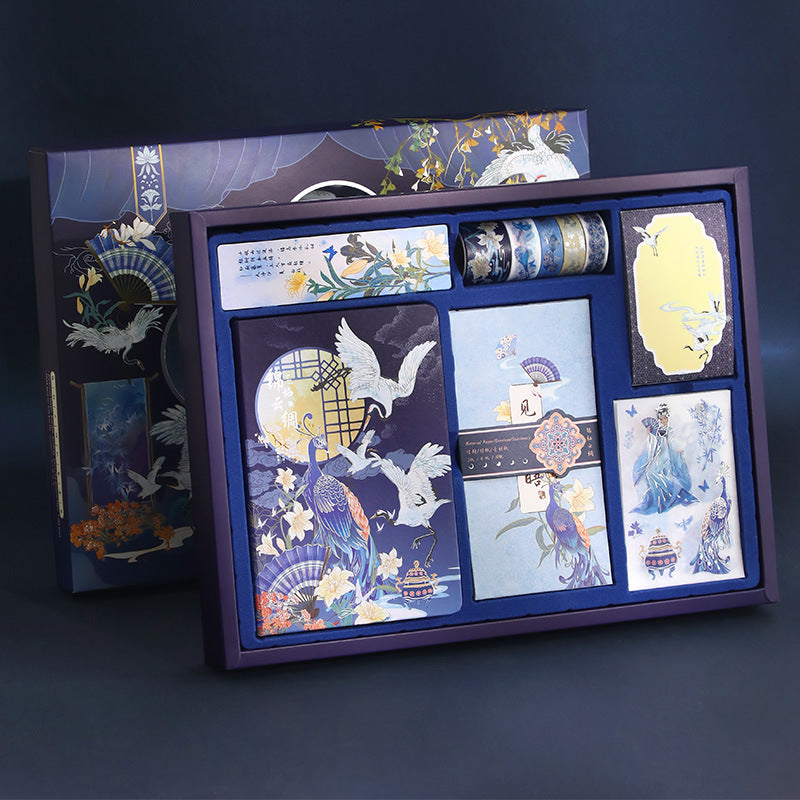 Blue Asian Theme Journaling Gift Set