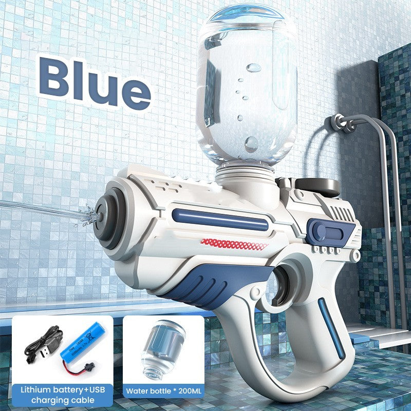 Blue High-Tech Automatic Water Gun with Components