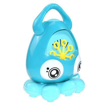 Blue Octopus Bubble Machine on white background