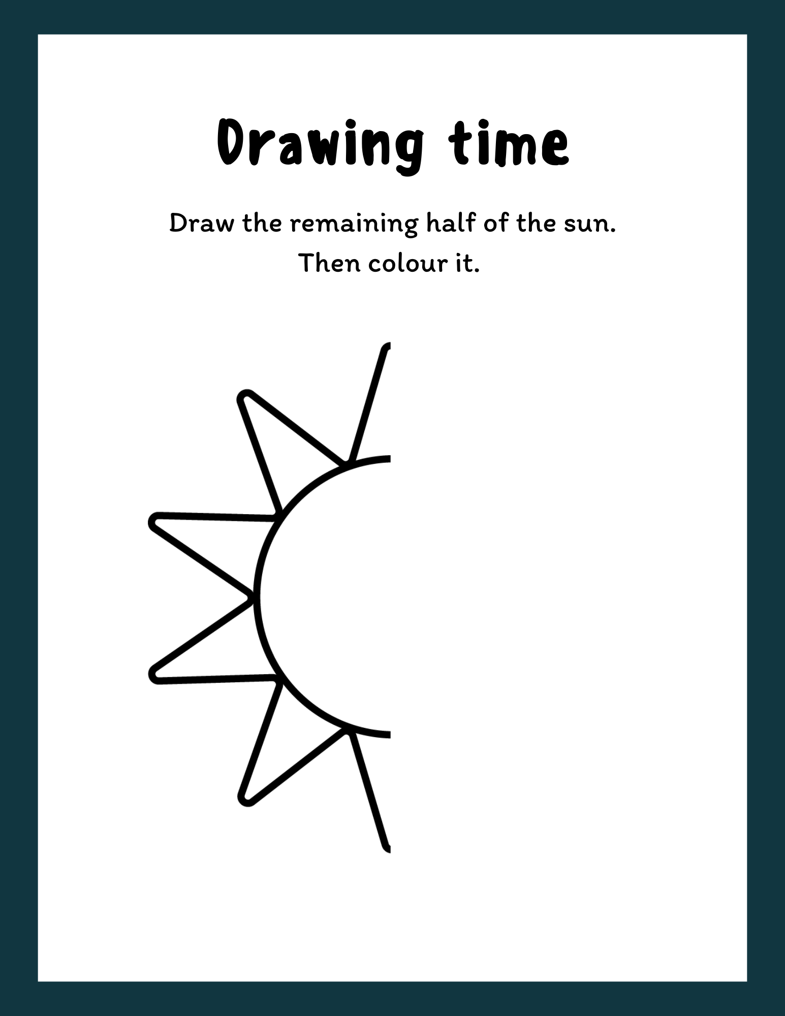 Drawing Time drawing sun