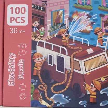 100pcs Firefighting Puzzle