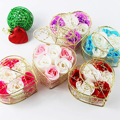 Five Rose Flower boxes displayed on the white background