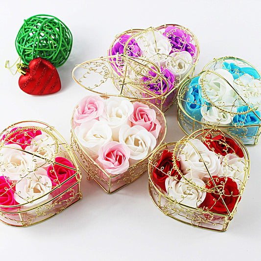 Five Rose Flower boxes displayed on the white background
