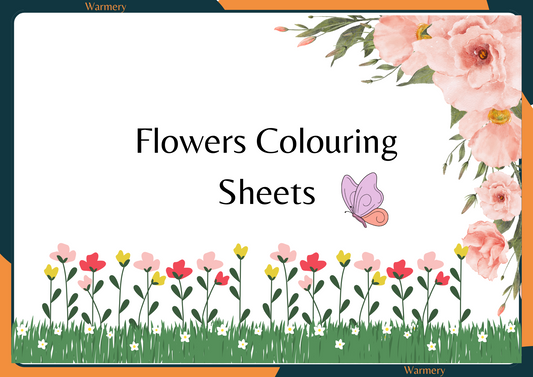 Flowers Digital Colouring Sheets