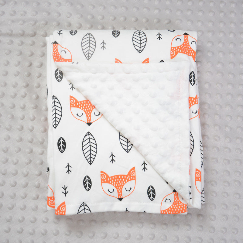 Fox Fox Baby Blankets folded