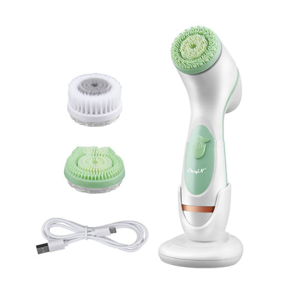 3-in-1 Multifunctional Silicone Face Neck Eye Skin Massager Facial Cleanser