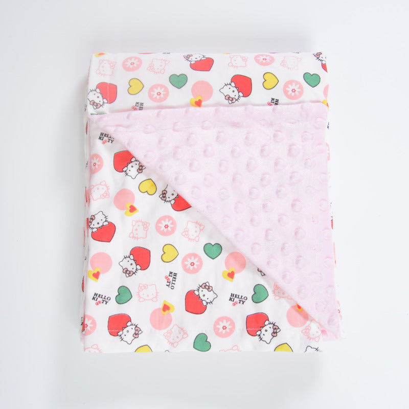 Hello kitty Fox Baby Blankets folded