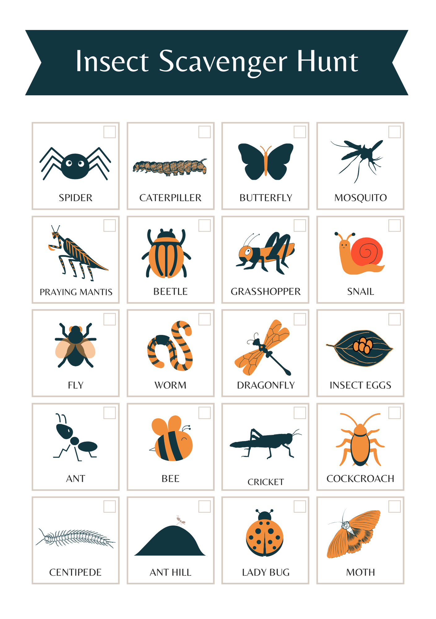 Insect_Scavenger_Hunt Digital Template