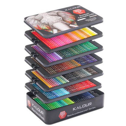 180 Colour Pencil Drawing Set