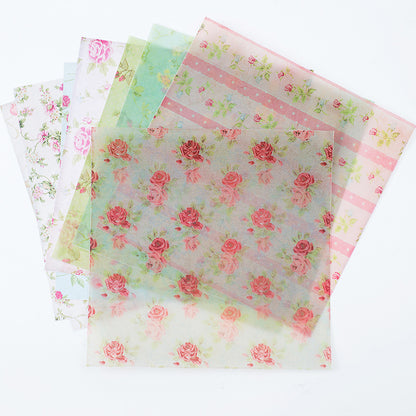 Vintage Journal Paper Flower Music Journal Stickers