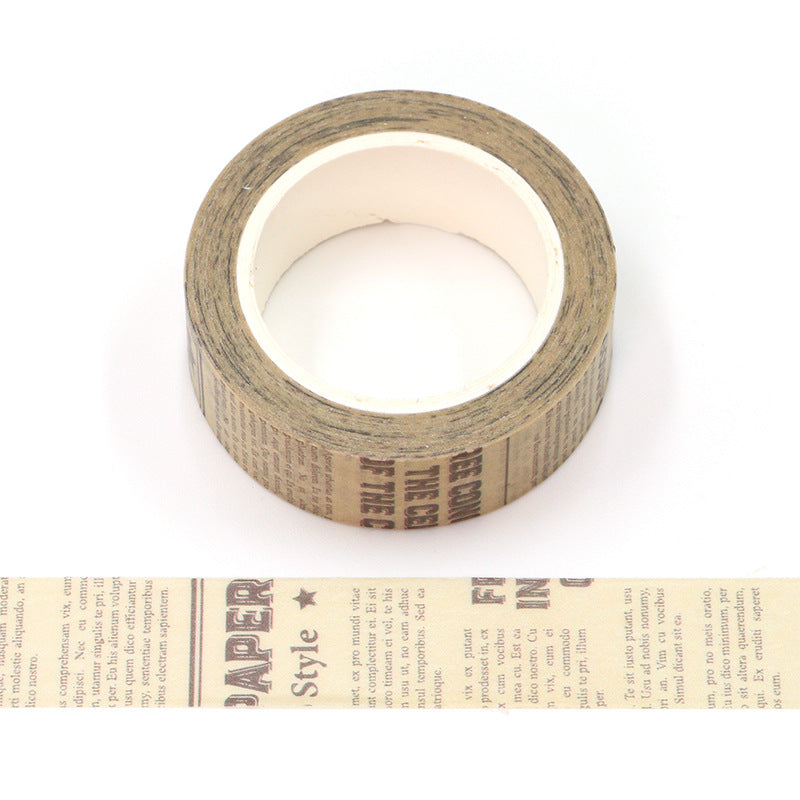 Retro Paper Adhesive Tape Journal Material