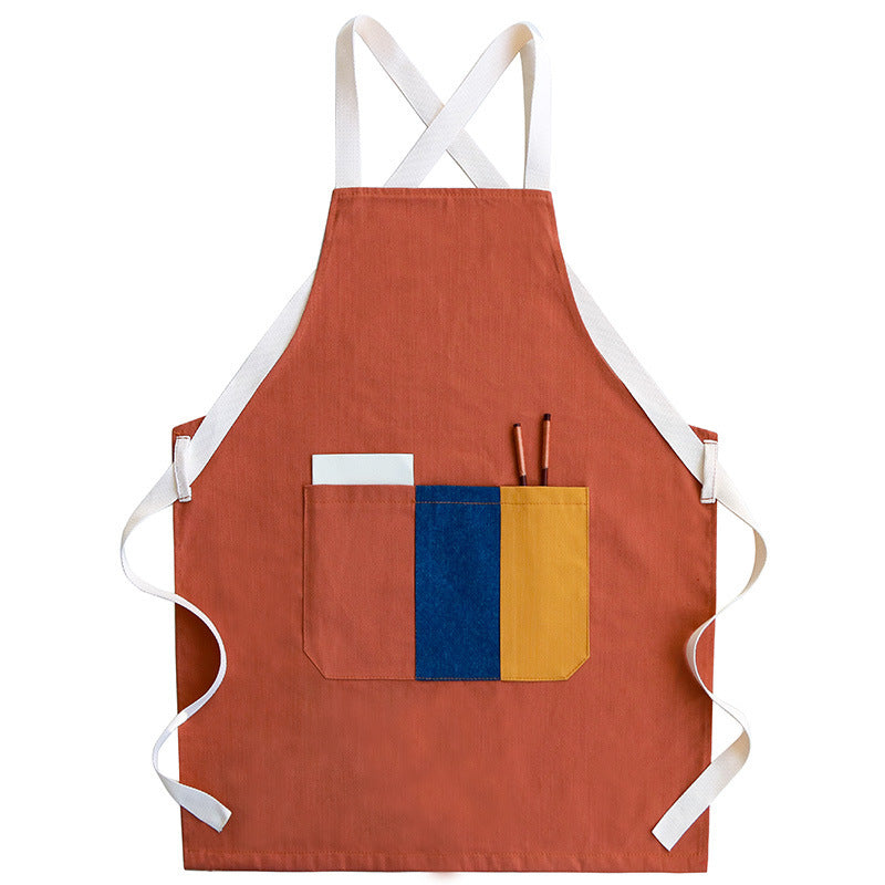 Orange Minimalist Kitchen Baking Apron