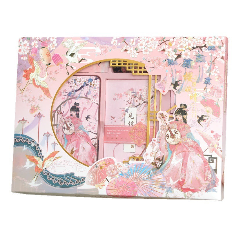 Pink Asian Theme Journaling Gift Set