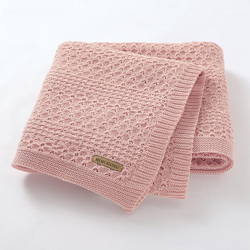 Pink Baby Blanket Hollow Comforter