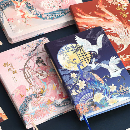 Pink and Blue Asian Theme Journaling Gift Set