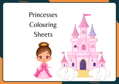 Princess Digital ColouringSheets