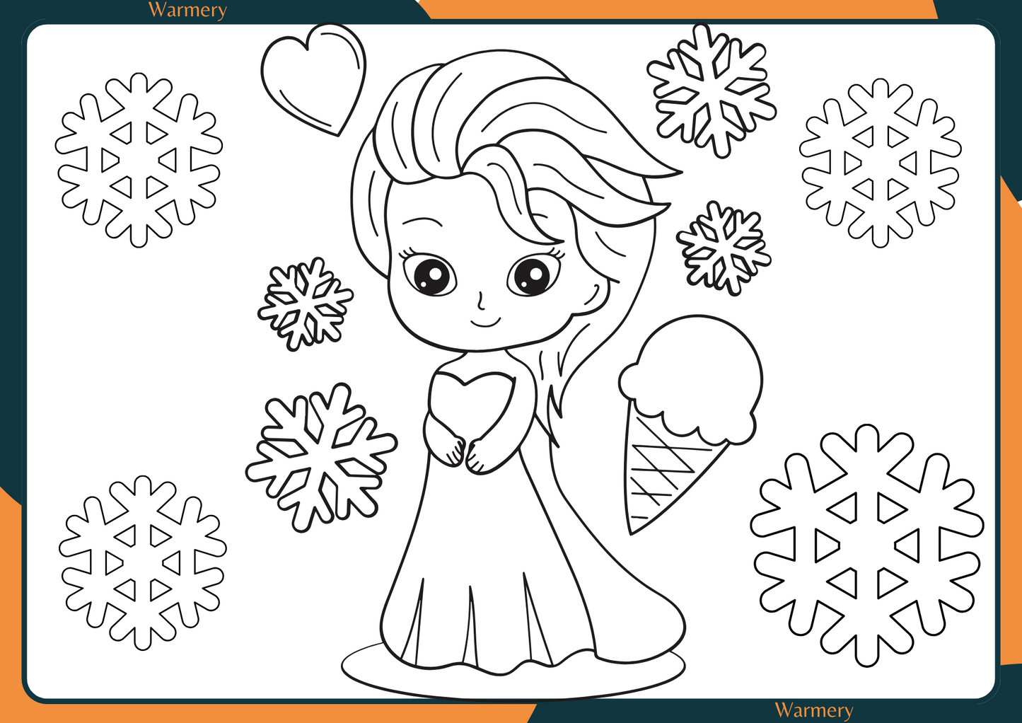 Princess Digital Colouring Sheets_1