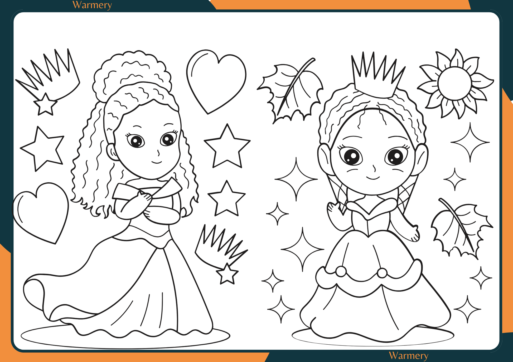 Princess Digital Colouring Sheets_2