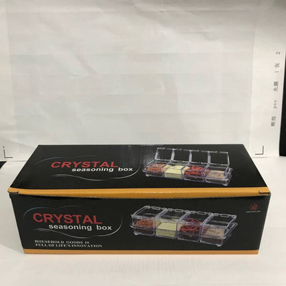 Transparent acrylic seasoning packaging box