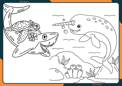 Turtle Digital Colouring Sheet