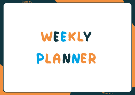 Warmery Weekly Planner Cover