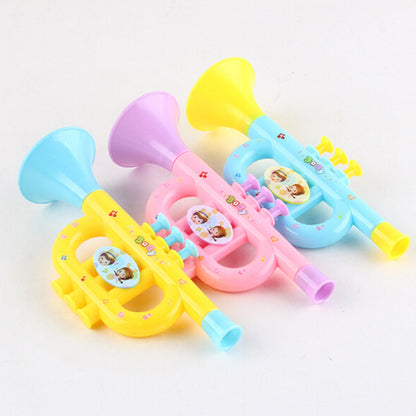Yellow, Pink and Blue Horn Bubble Toys