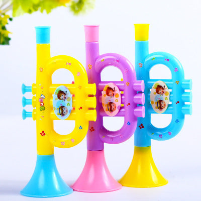 Yellow, Purple and Blue Horn Bubble Machine