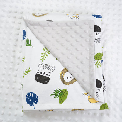 Zebra and hedgehog Baby Blankets