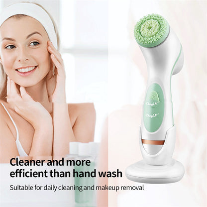 3-in-1 Multifunctional Silicone Face Neck Eye Skin Massager Facial Cleanser