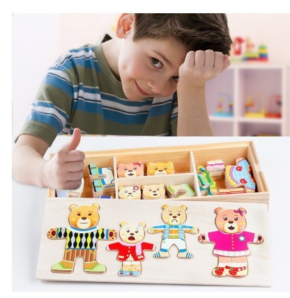 Dressing Changing Animal Puzzle