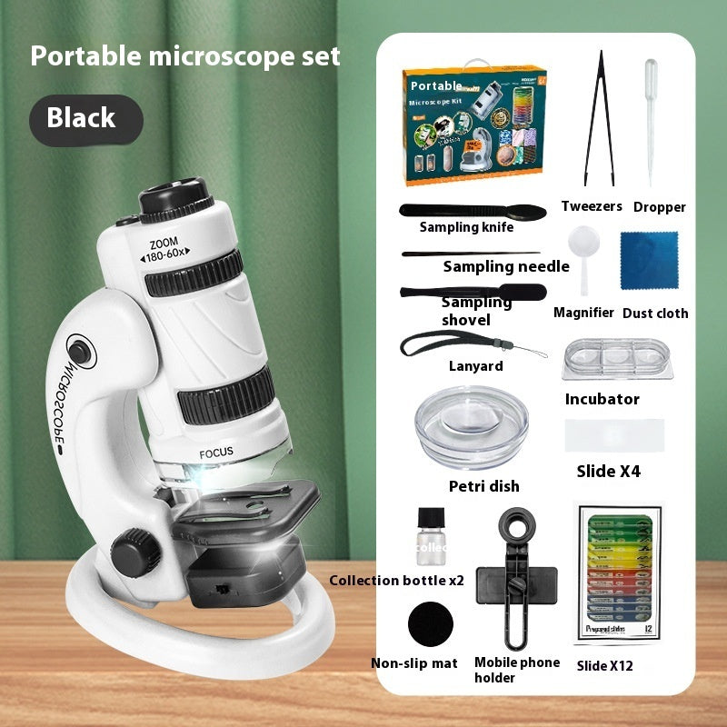 Children's Microscope Portable Scientific Experiment Set