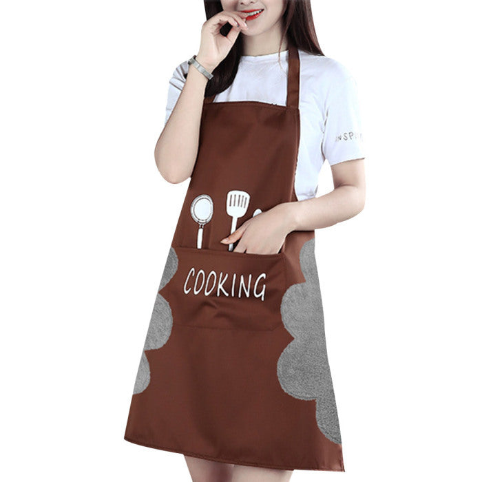 brown kitchen apron