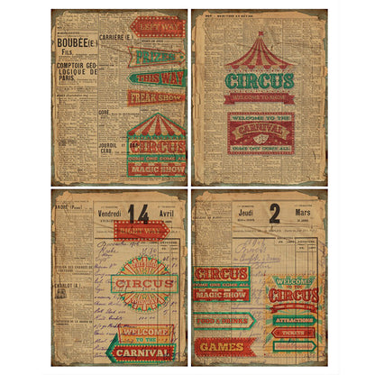 Retro Style Journal Stickers