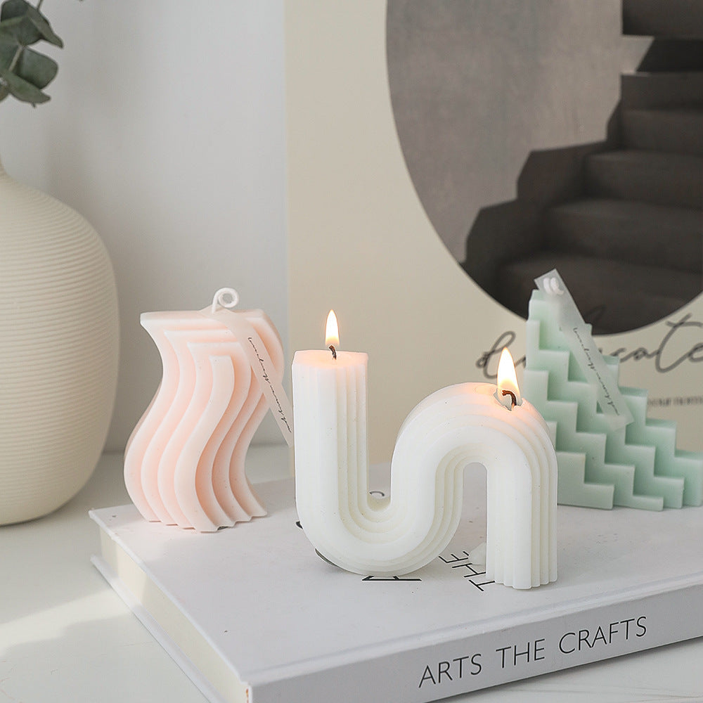 Soy Geometric Shape Candles