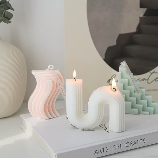 Soy Geometric Shape Candles