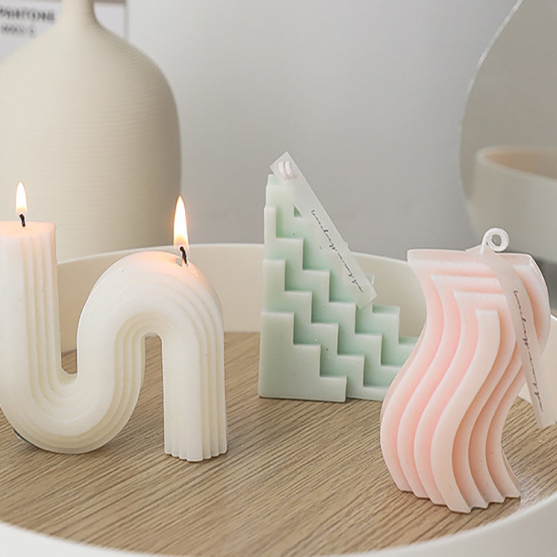 Soy Geometric Shape Candles