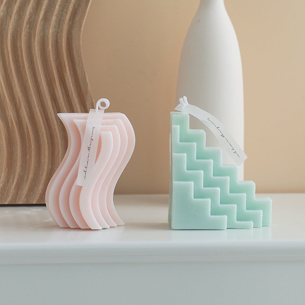 Soy Geometric Shape Candles