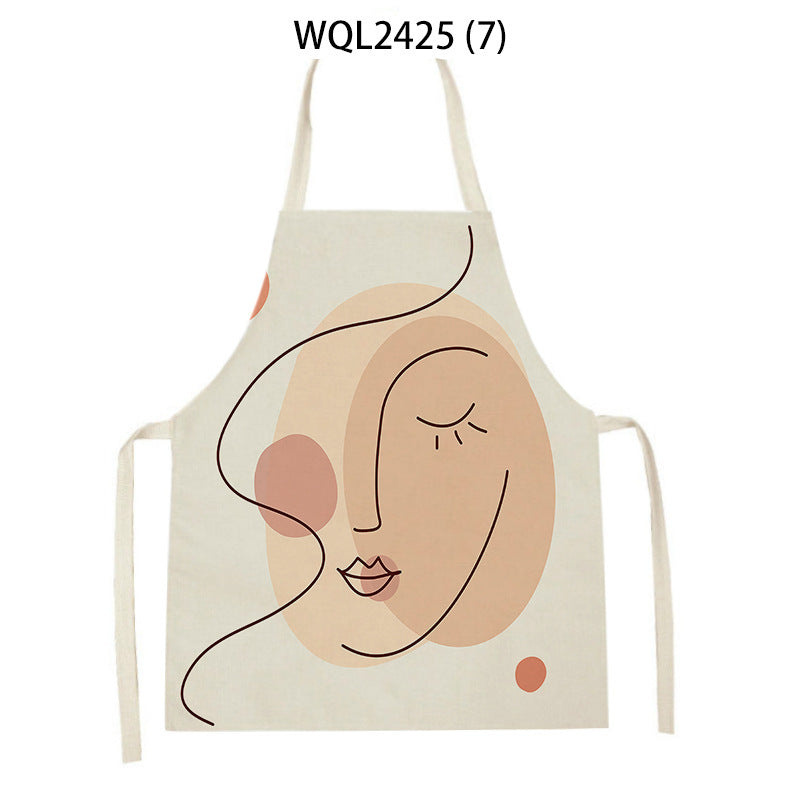 face minimalist kitchen apron