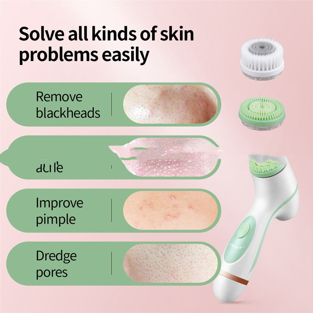 3-in-1 Multifunctional Silicone Face Neck Eye Skin Massager Facial Cleanser