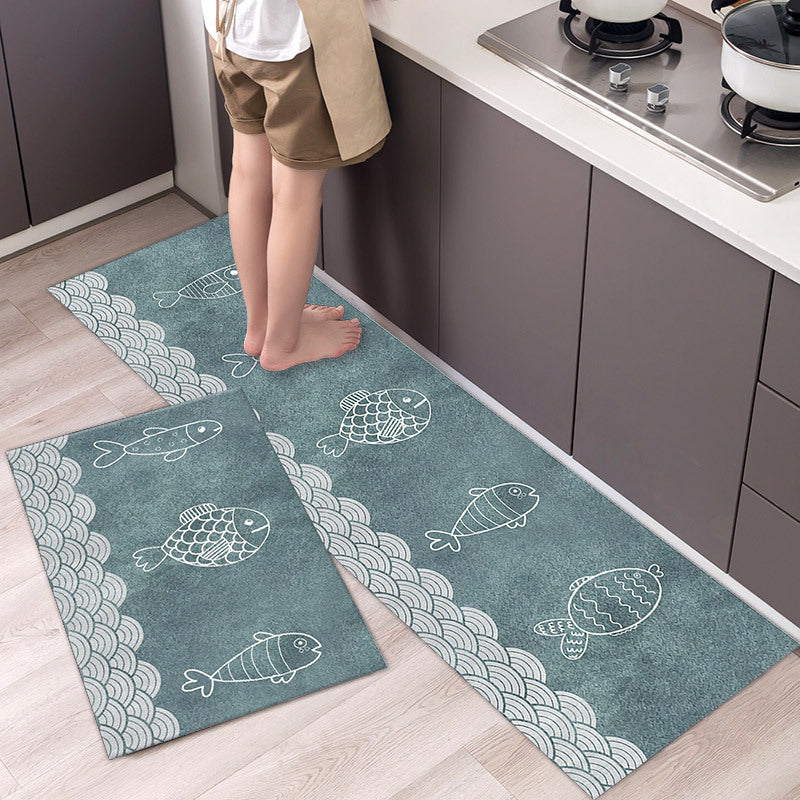 fish style kitchen mats