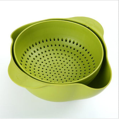 green kitchen strainer